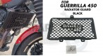 Fit For Royal Enfield Guerrilla 450 Stainless Steel Radiator Guard Black - SPAREZO